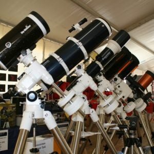 L'esposizione strumenti al recente Star Party a St. Barthelemy.